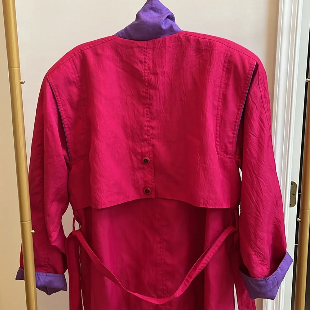 British Mist vintage trench coat size 7/8 - Picture 15 of 16